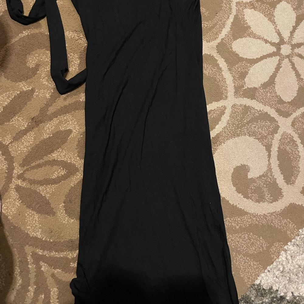 See You Monday Black Maxi Dress